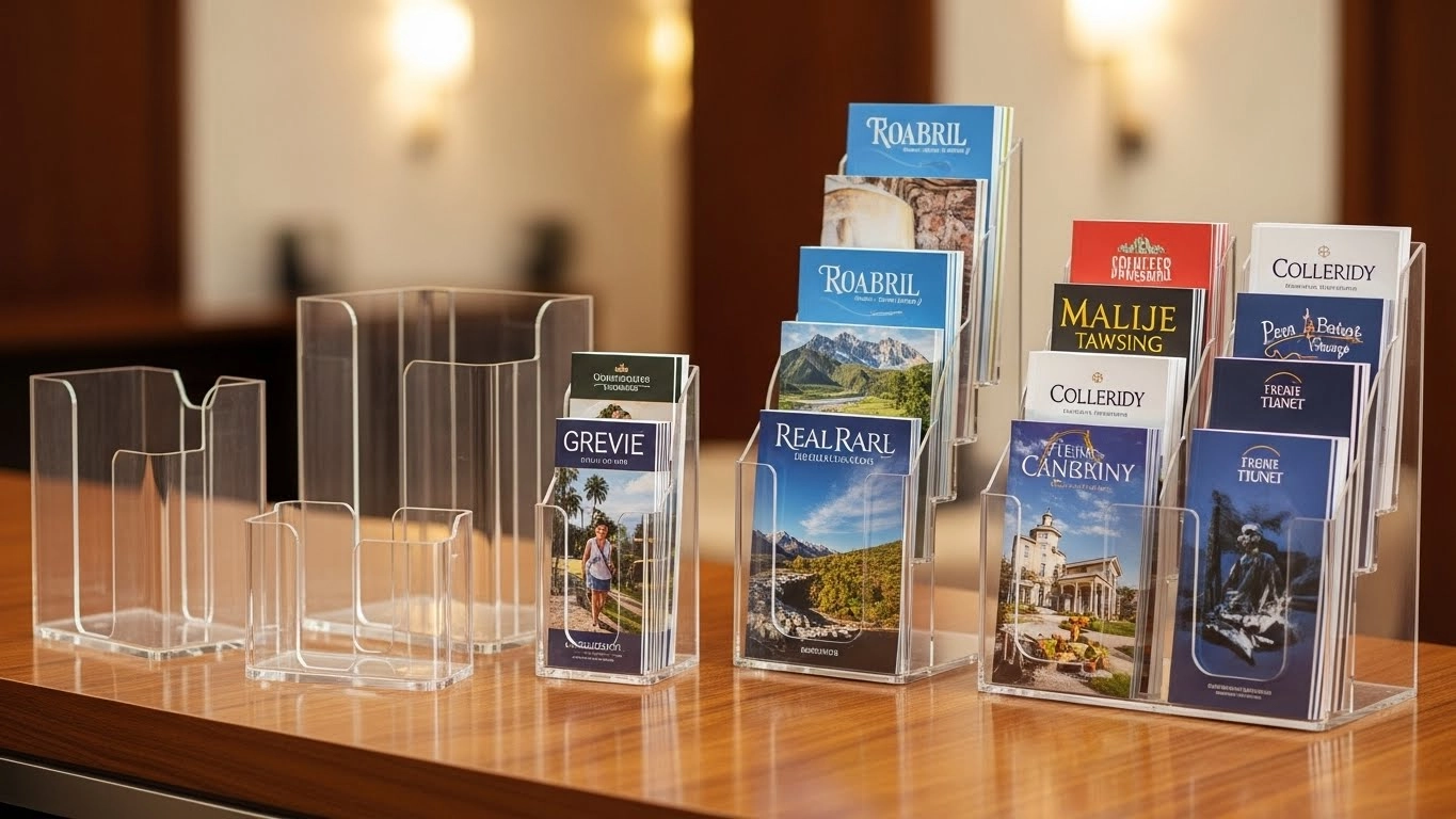 Broşürlükler: Kurumsal Kimliğinizi Yansıtan Şık ve Fonksiyonel Sergileme Çözümleri