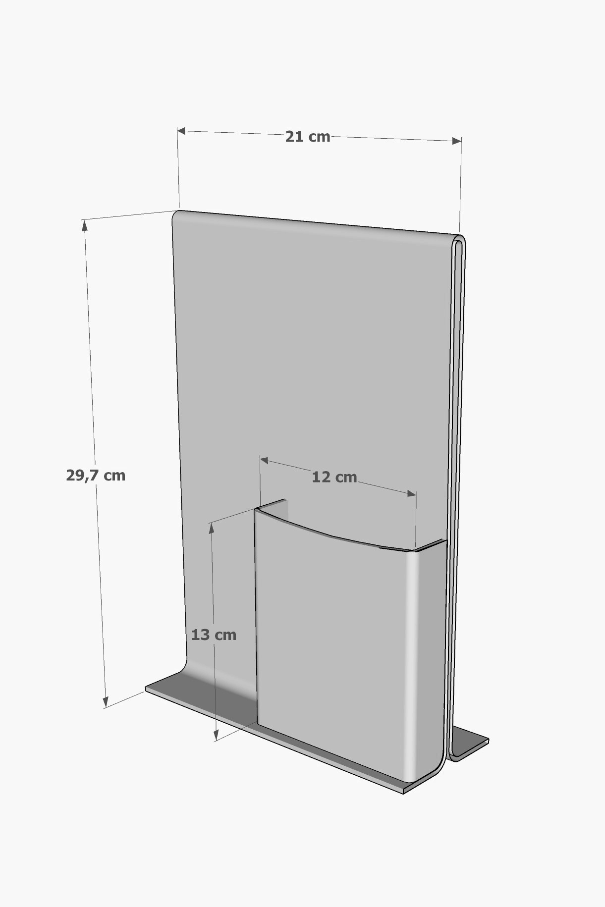 A4(21x30)%20Masaüstü%20T%20Tipi%20Dikey%20Pleksi%20Broşürlüklü%20Föylük