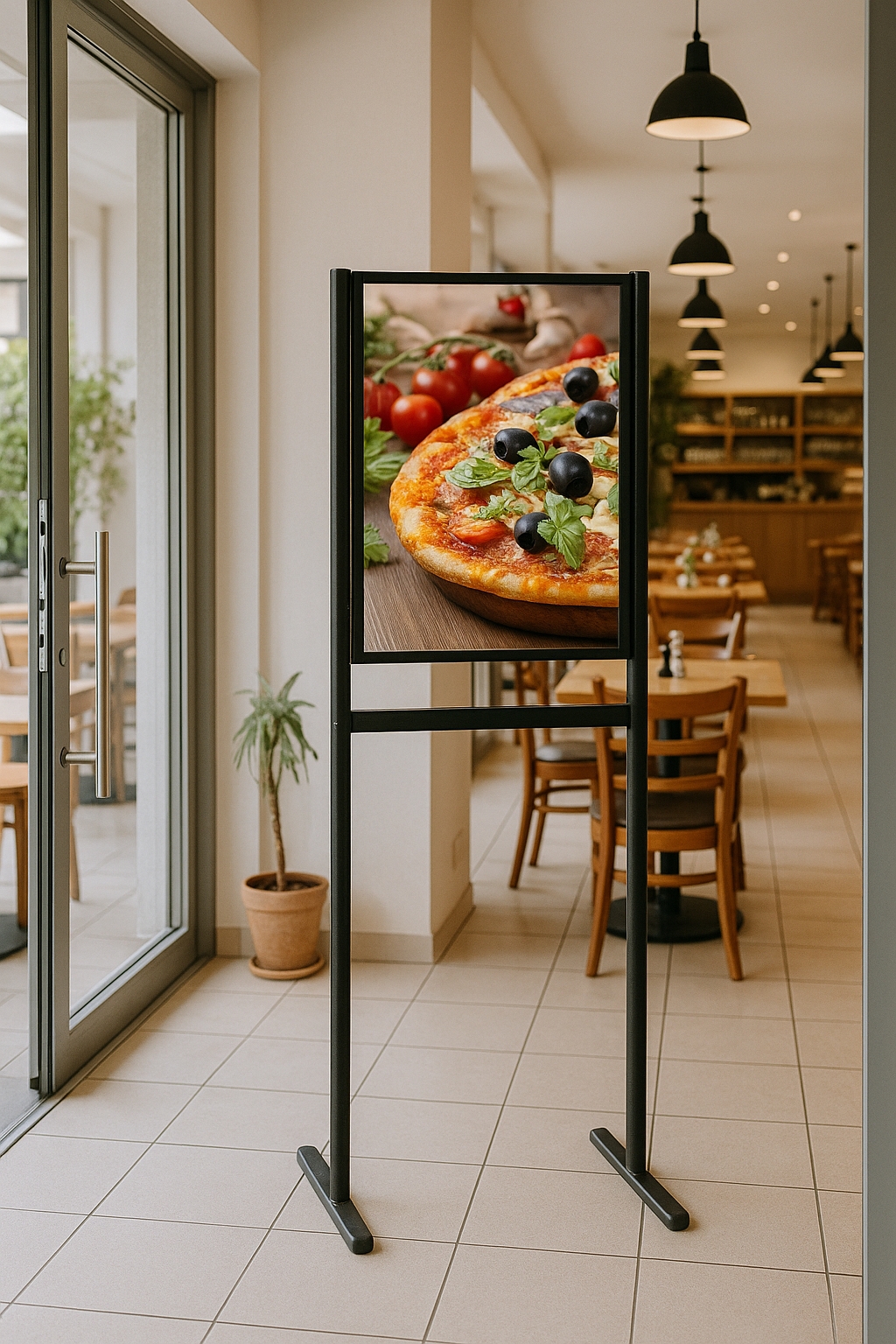 Alüminyum%20Ayaklı%20Poster%20Afiş%20İnfo%20Pano%20Çift%20Taraflı%20Siyah