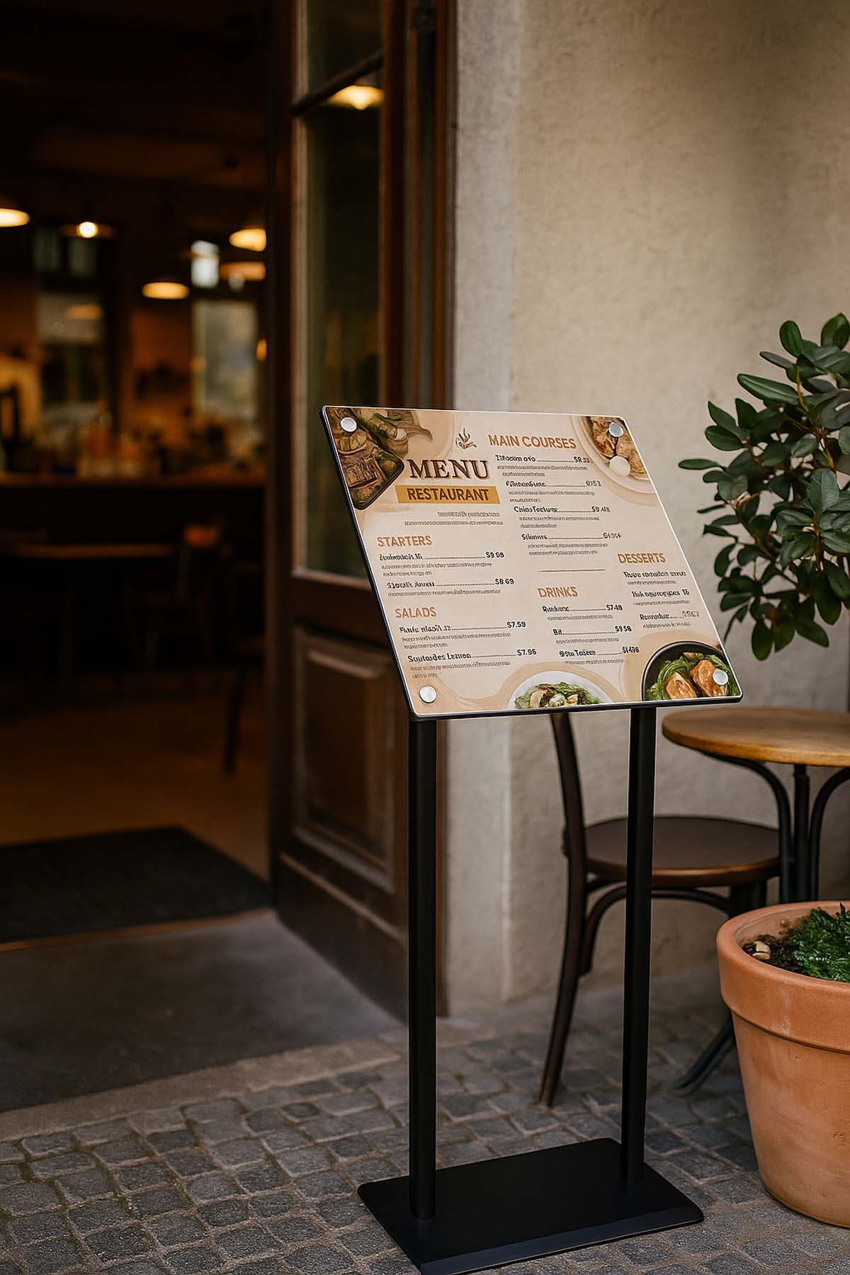 Krom%20Başlıklı%20Restoran%20Önü%20Pleksi%20Menü%20Bilgilendirme%20Panosu%2035x50