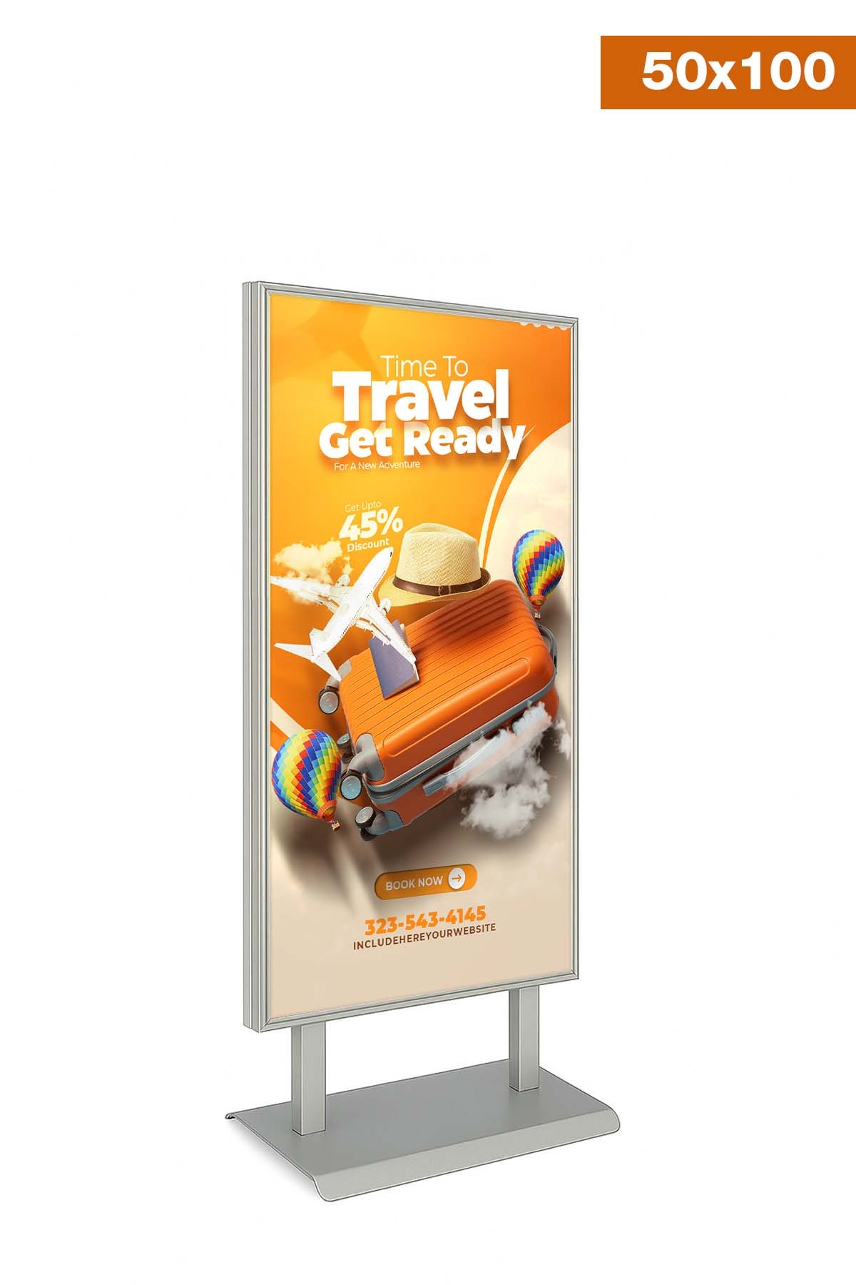 Çift%20Taraflı%20Sac%20Taban%20Kaldırım%20Reklam%20Panosu%20Ayaklı%20Poster%20Pano%20Gri