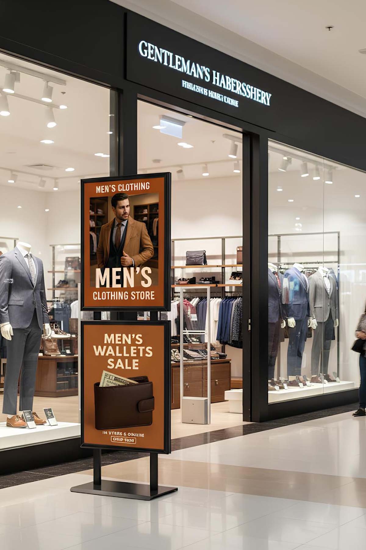 50x70%20Çift%20Katlı%20Sac%20Taban%20Kaldırım%20Reklam%20Panosu%20Ayaklı%20Poster%20Pano%20Siyah%20Çift%20Taraflı