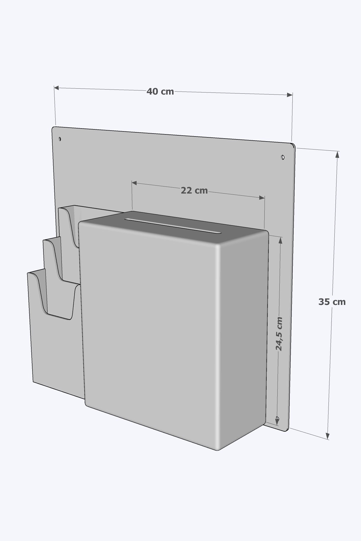 Duvar%20Tipi%20Dilek%20İstek%20Şikayet%20Kutusu%20&%203%20Katlı%201/3A4%20Broşürlük
