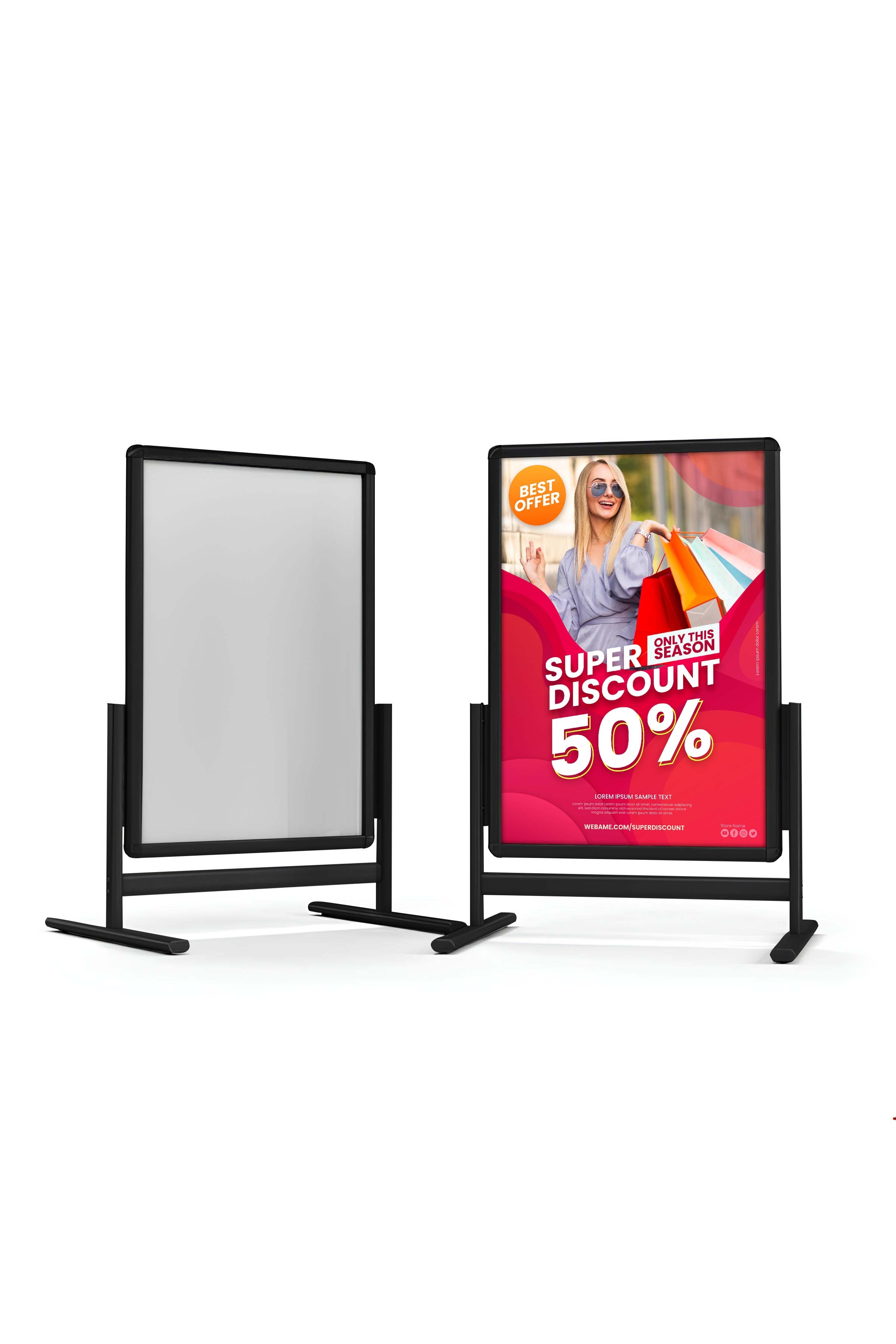 Alüminyum%20Kaldırım%20Reklam%20Poster%20Al%20Maki%20Pano%20Siyah