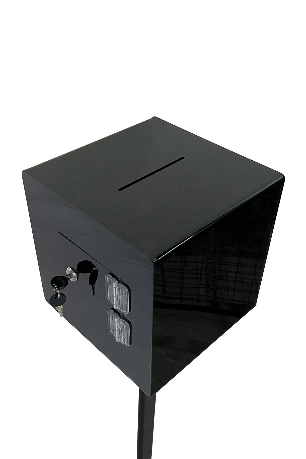 Siyah Ayaklı Sadaka Bağış Öneri İstek Şikayet Kutusu Tipbox 30x30x30
