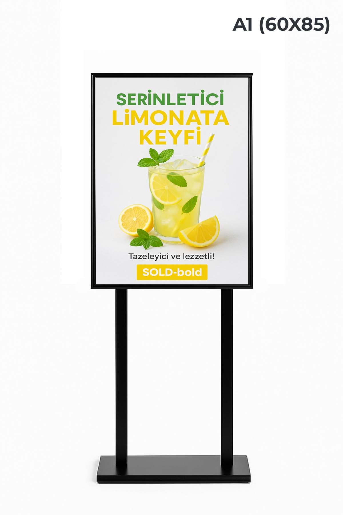 Çift%20Taraflı%20Sac%20Taban%20İnfo%20Pano%20Ayaklı%20Poster%20Pano%20Siyah