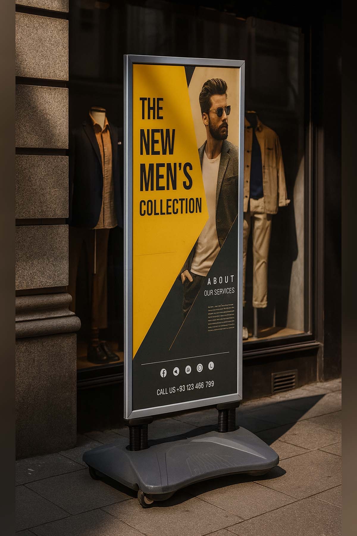 WindPro%20Slim%20Gri%20Tek%20Kat%20Kaldırım%20Reklam%20Panosu%20Ayaklı%20Poster%20Pano%20152x60%20cm