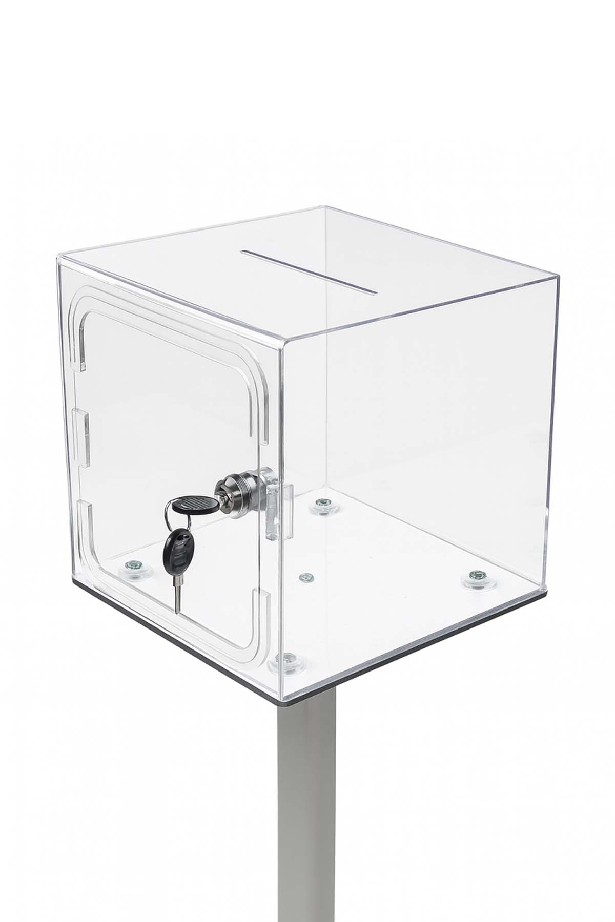 Kırılmaz%20Şeffaf%20Ayaklı%20Dilek,%20Şikayet%20Kutusu,%20Bahşiş%20Kutusu,%20Kumbara%20Tip%20Box%20Kilitli%2030x30x30%20cm