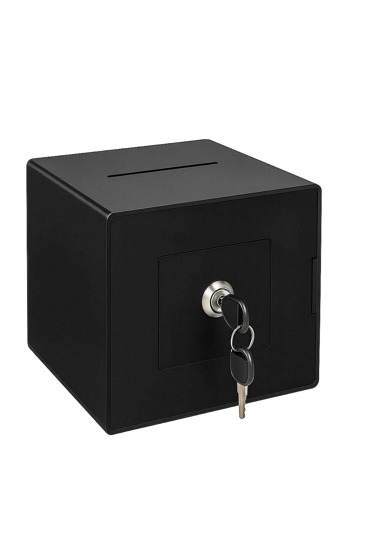 Dilek,%20Şikayet%20Kutusu,%20Bahşiş%20Kutusu,%20Kumbara%20Tip%20Box%20Siyah%20Metal%20Kilitli%2020x20x20