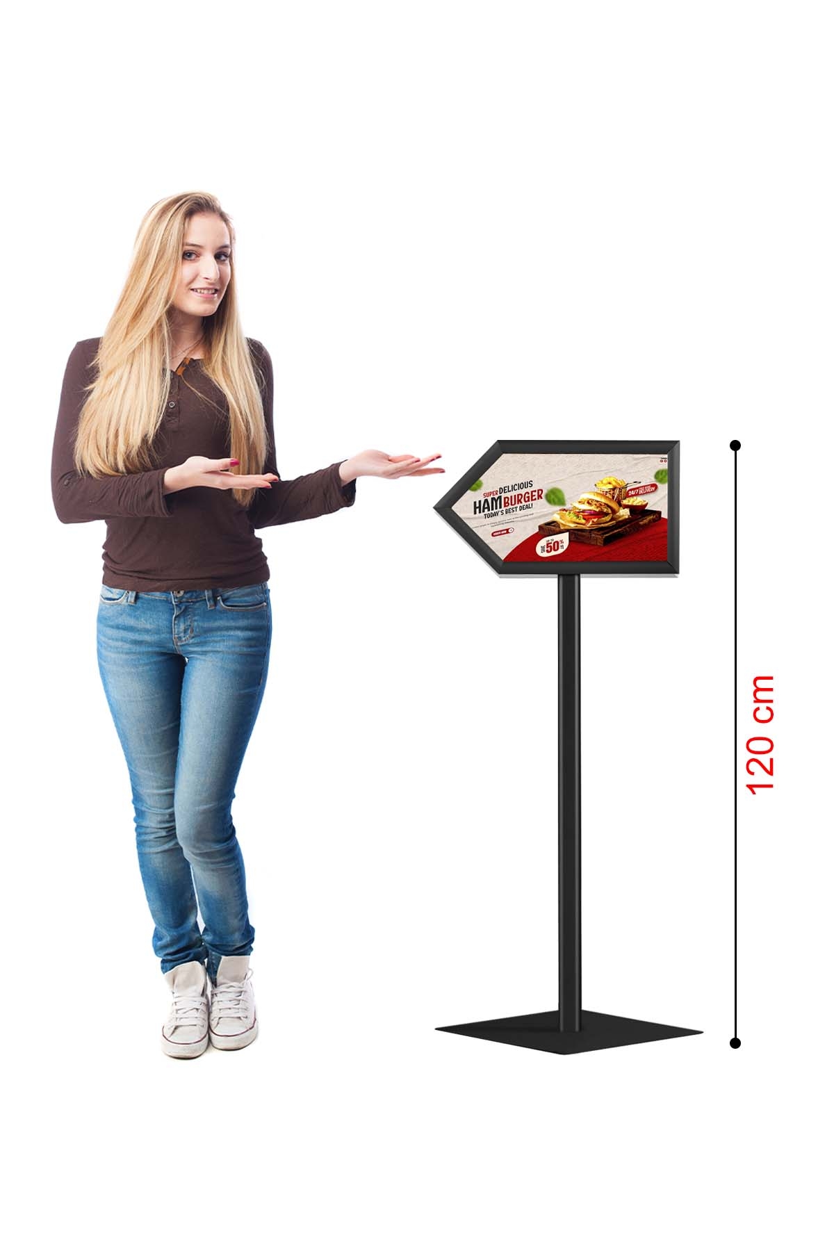 OK%20-%20YÖN%20Alüminyum%20Bilgilendirme%20Panosu%20Siyah%20Tek%20Taraflı