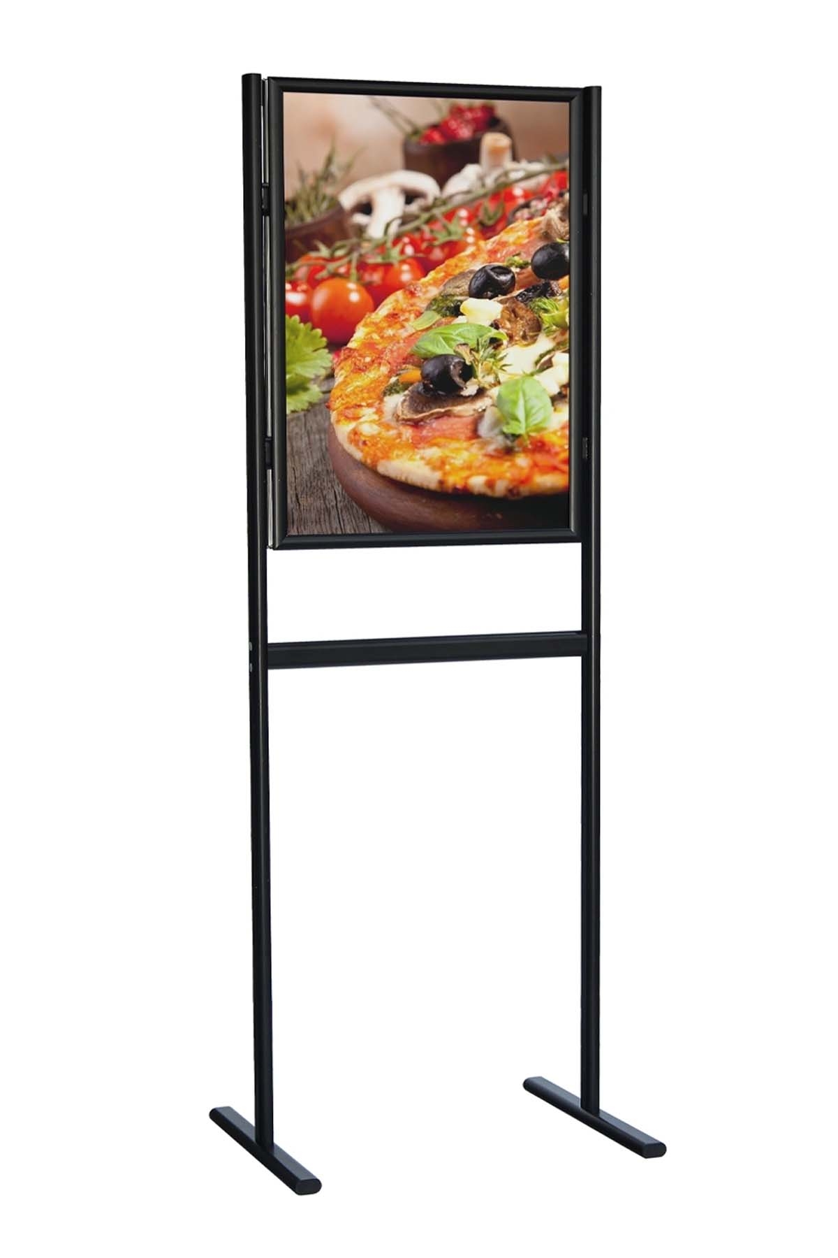 Alüminyum%20Ayaklı%20Poster%20Afiş%20İnfo%20Pano%20Tek%20Taraflı%20Siyah