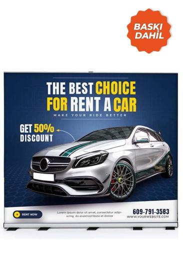 Alüminyum Roll Up Banner Mekanizma 300x200