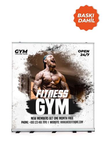 Alüminyum Roll Up Banner Mekanizma 250x200