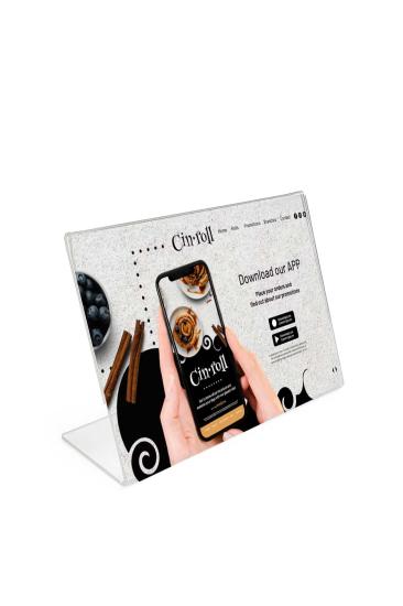 A5 (15x21) Masaüstü L Tipi Yatay Pleksi Föylük Broşürlük Fiyatlık