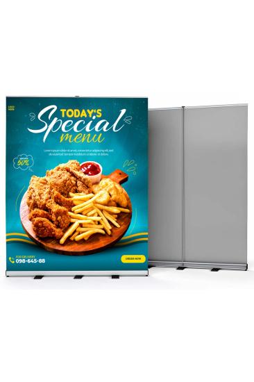 Alüminyum Roll Up Banner Mekanizma 200x200