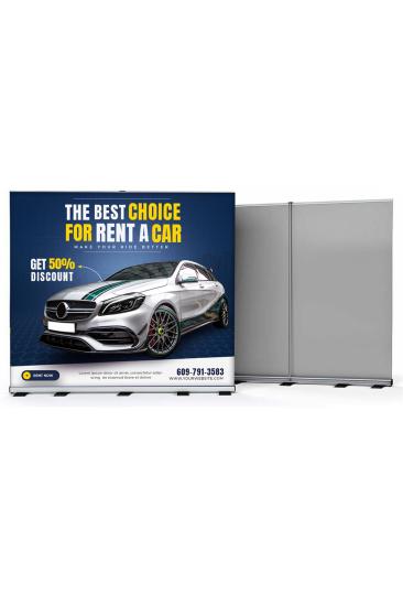 Alüminyum Roll Up Banner Mekanizma 300x200