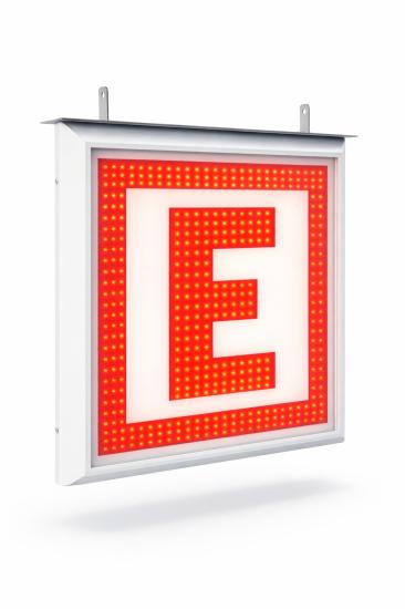 ÖzgürceSeç Eczane E Logo LED Tabela 60 x 60 cm