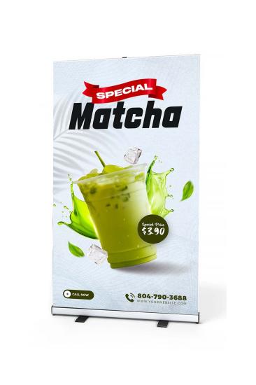 Smart Roll Teleskopik Tek Taraflı Roll Banner 90cm