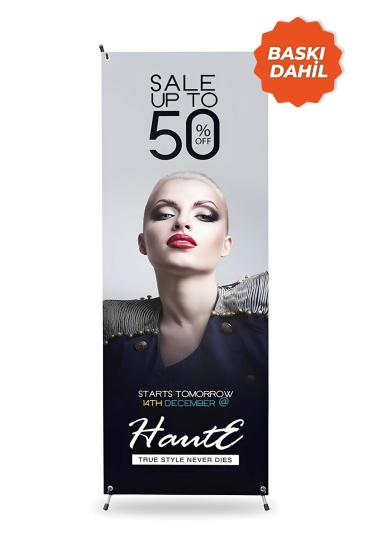 X Banner Ayarlanabilir Ölçü 60x160 - 80x160