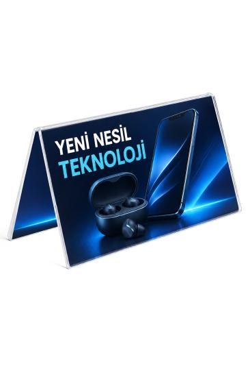 30x10 A Tipi Çift Taraflı Pleksi Föylük Broşürlük Fiyatlık
