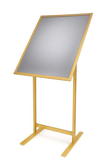Çift T Ayak Menü Bilgilendirme Yönlendirme Panosu Renkli Gold