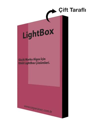 Çift Taraflı Kumaş Baskılı Lightbox – 100 mm Alüminyum Kasa (Dış Mekan)