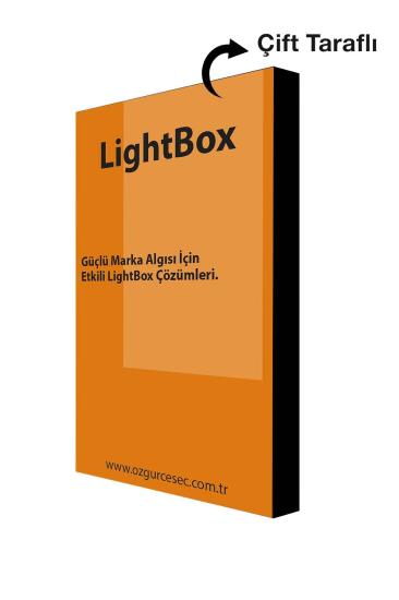 Çift Taraflı Kumaş Baskılı Lightbox – 100 mm Alüminyum Kasa (İç Mekan)