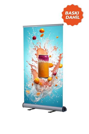 Smart Roll Teleskopik Tek Taraflı Roll Banner 80cm