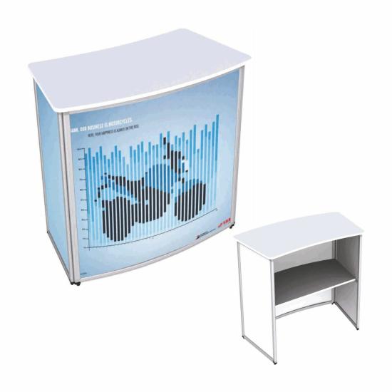 Katlanır Fuar Tanıtım Karşılama Tanırım Masası Oval 