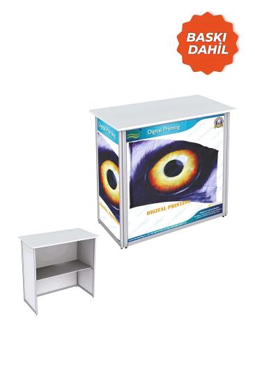 Katlanır Fuar Tanıtım Karşılama Tanırım Masası Kare