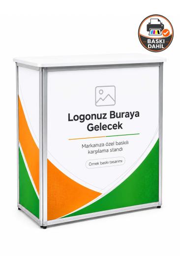 Katlanır Fuar Tanıtım Karşılama Tanıtım Masası Kare