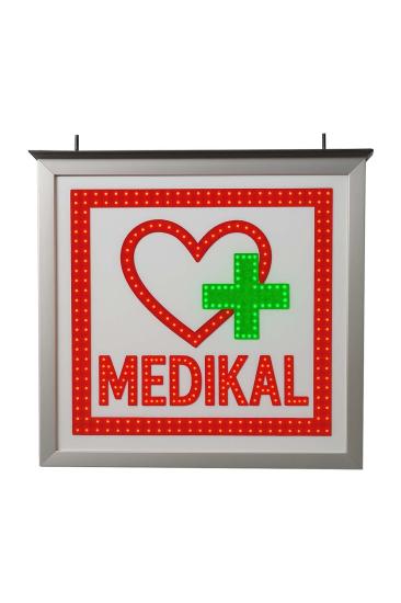 ÖzgürceSeç Medikal Logo LED Tabela 60 x 60 cm 