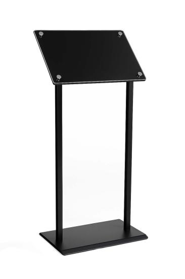 Krom Başlıklı Restoran Önü Pleksi Menü Bilgilendirme Panosu 35x50
