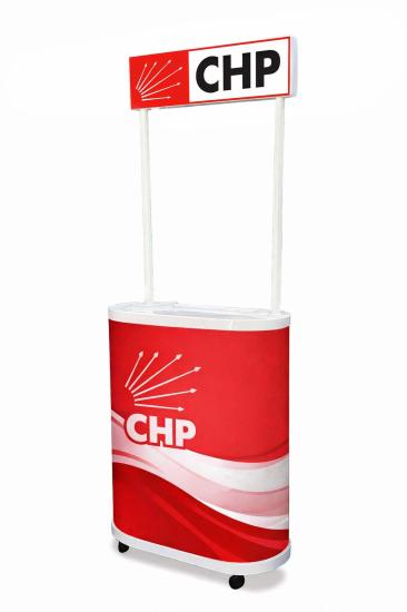 CHP Oval Tekerlekli Reklam Tanıtım ve Tadım Standı