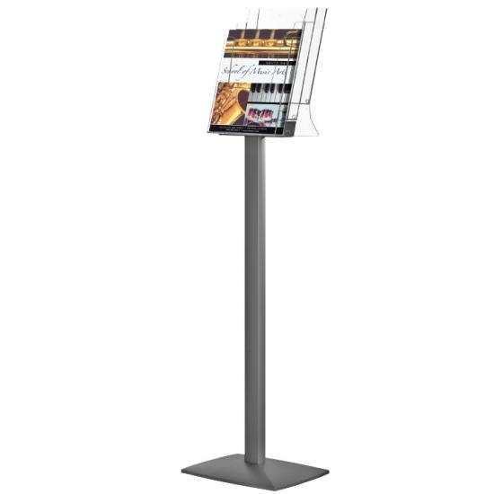 Piilar Broşür Stand Ayaklı 3 Katlı Broşürlük