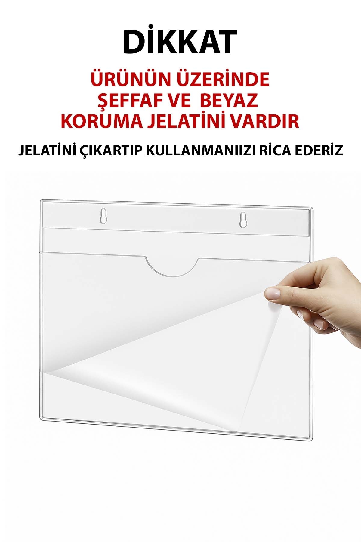 A5%20(15x21)%20Duvar%20U%20Tipi%20Yatay%20Pleksi%20Föylük%20Fiyatlık%20Evrak%20Rafı