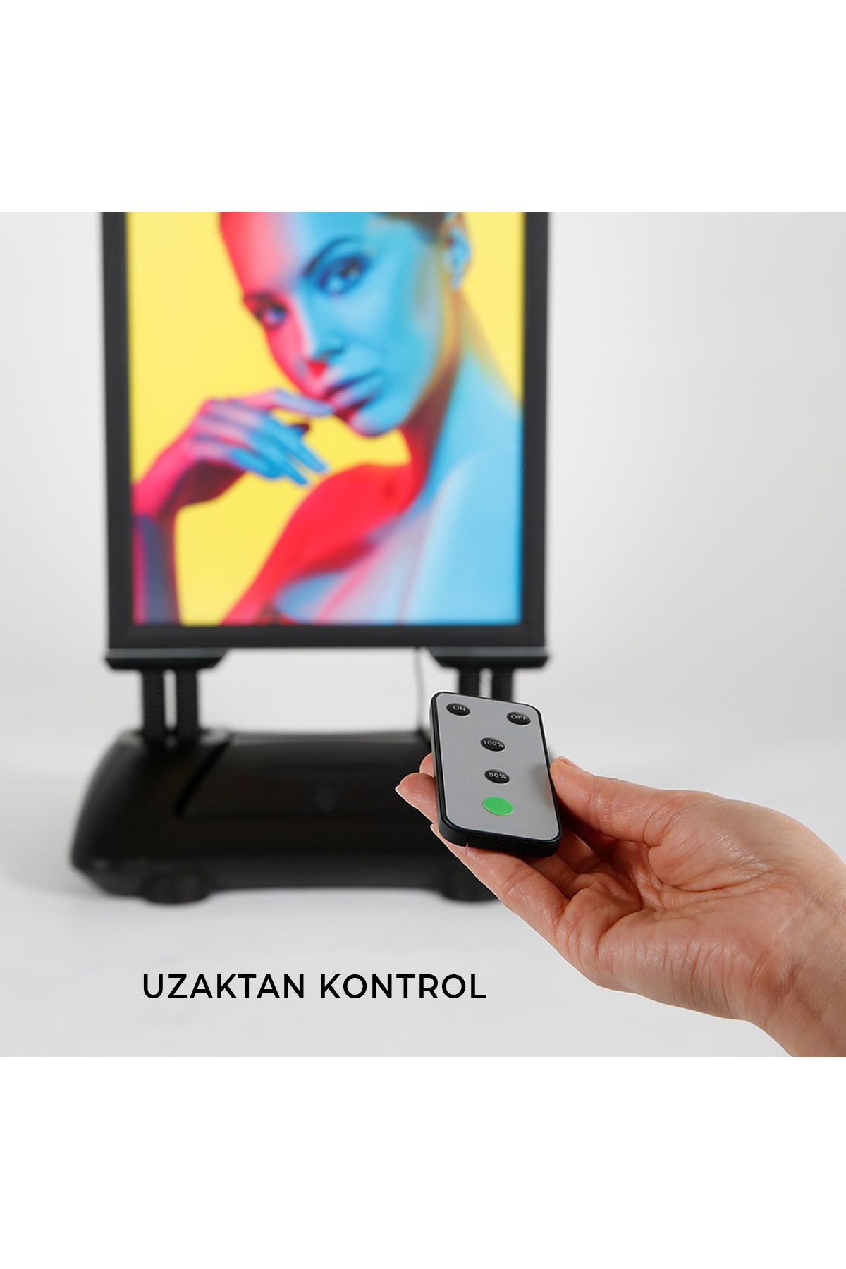 Windpro%20Led%20Aydınlatmalı%20Işıklı%20Kaldırım%20Panosu%20Çift%20Taraflı%20Yaylı%20Tekerlekli%20Reklam%20Dubası%20A1%20(60x85)