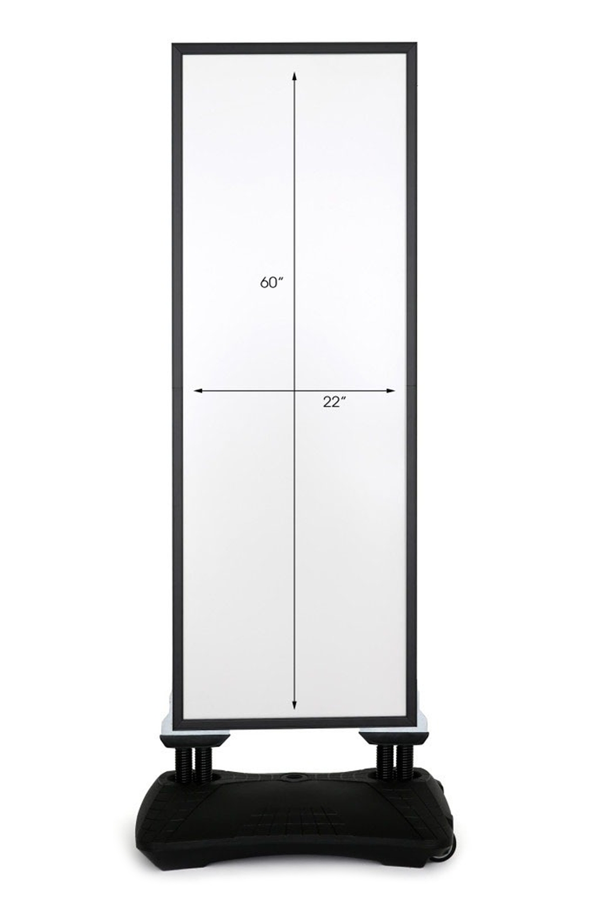 WindPro%20Slim%20Siyah%20Tek%20Kat%20Kaldırım%20Reklam%20Panosu%20Ayaklı%20Poster%20Pano%20152x60%20cm