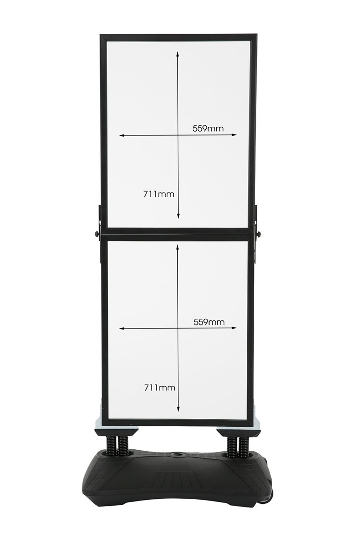 WindPro%20Slim%20Siyah%2055x70%20Çift%20Kat%20Kaldırım%20Reklam%20Panosu%20Ayaklı%20Poster%20Pano%20